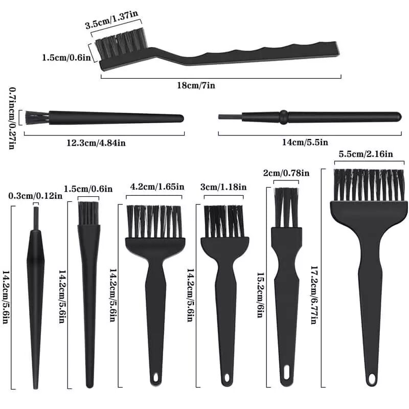 Kit de 8 brosses antistatiques BEST