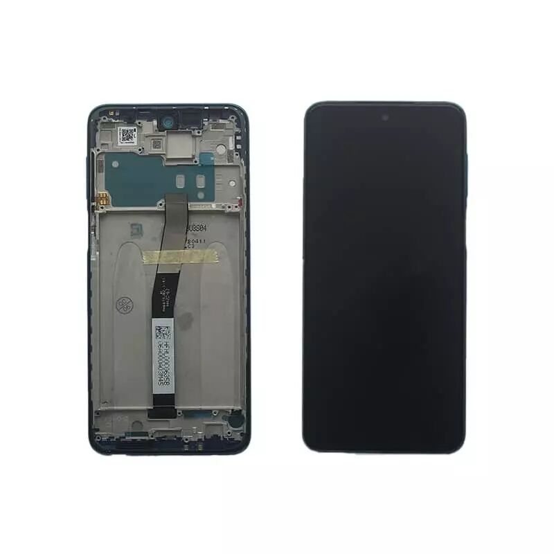 Ecran Xiaomi Redmi Note 9 Pro ORIGINAL SP avec chassis bleu