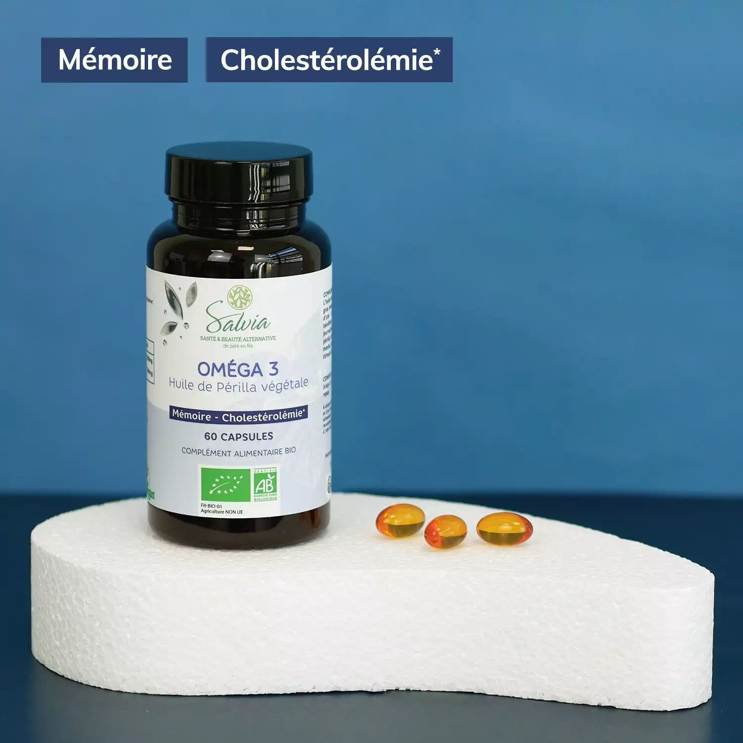 Omega 3 Périlla Végan - 60 capsules - Bio - Huile végétale