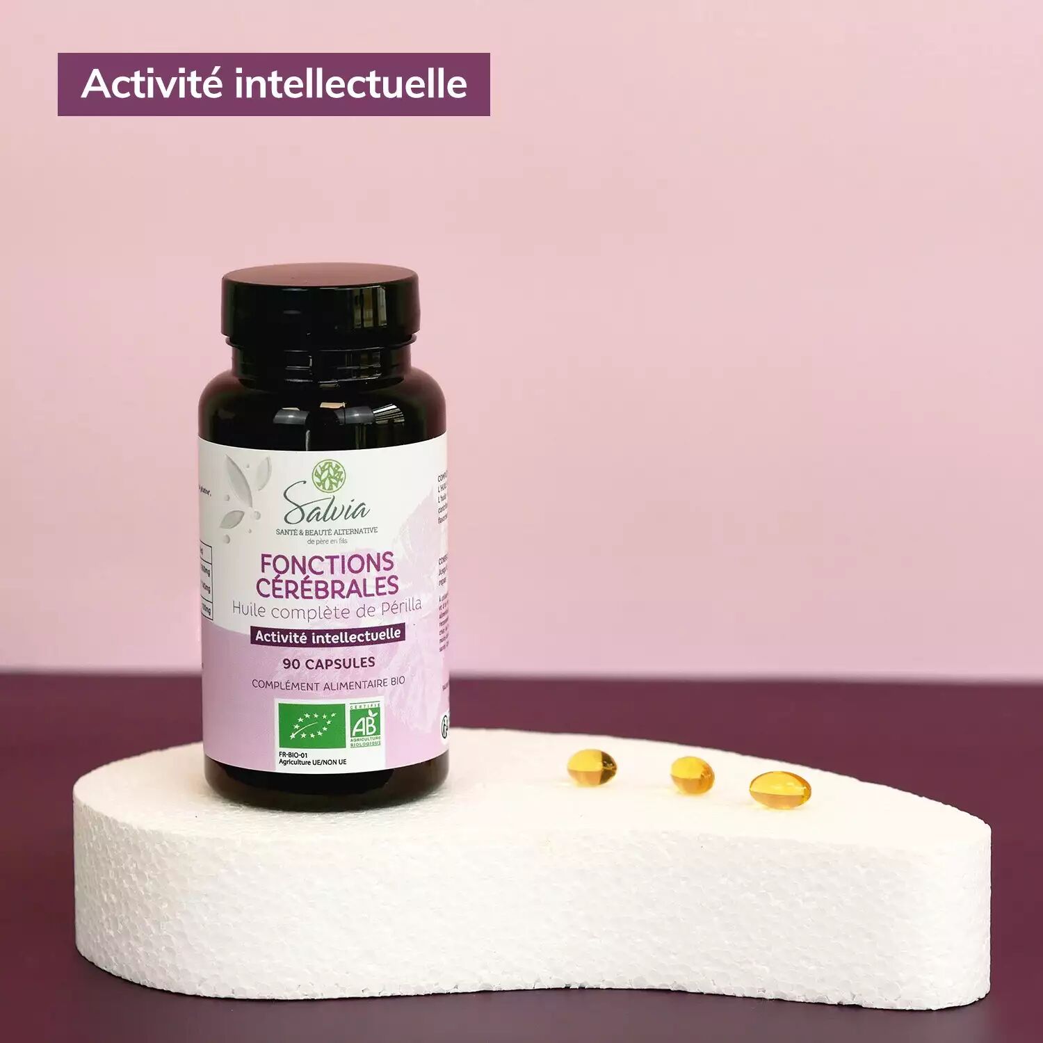 Huile complète de Périlla - 90 capsules - Bio - Huile végétale et essentielle