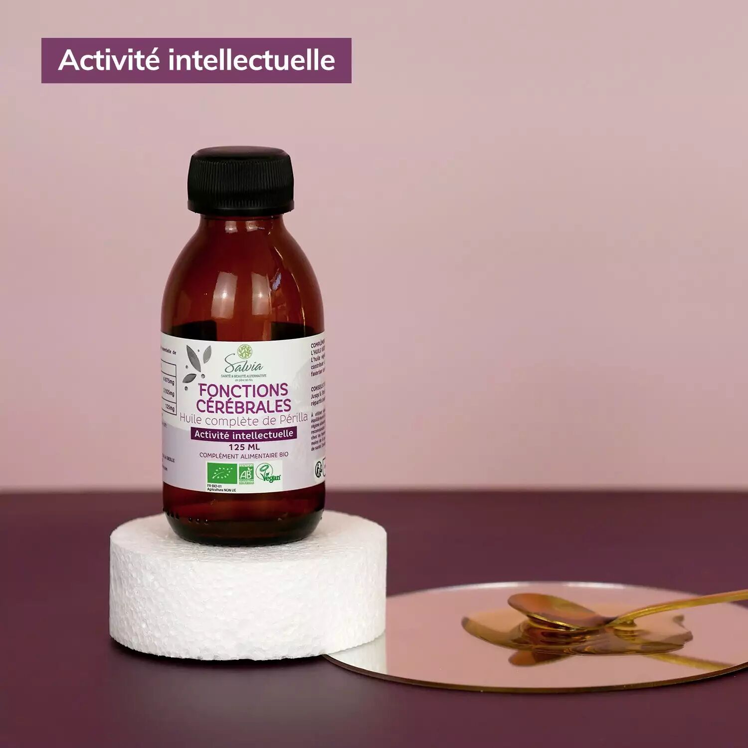 Huile complète de Périlla - Flacon 125mL - Bio - Huile végétale et essentielle