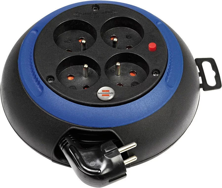Mini enrouleur de câble CL-S 4 prises 3 m | BRENNENSTUHL