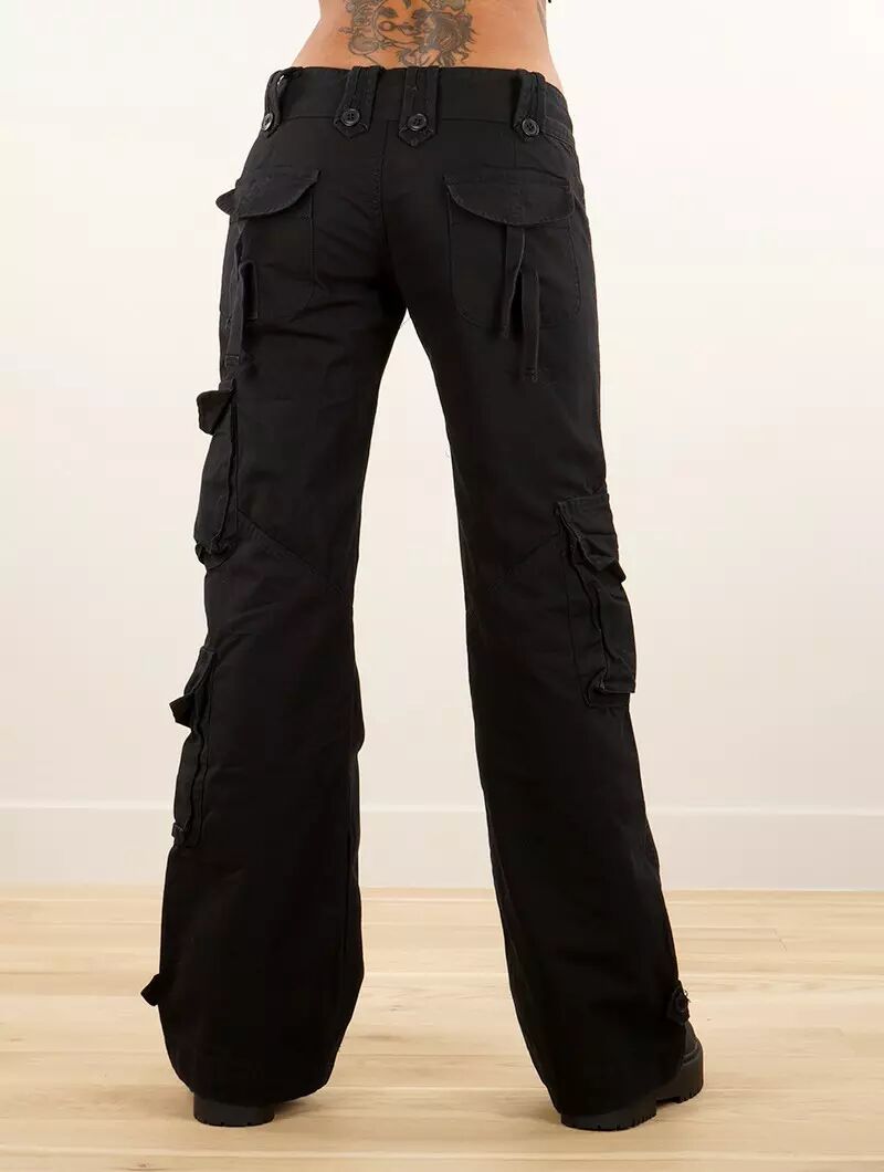 Pantalon cargo Molecule 45062, Noir