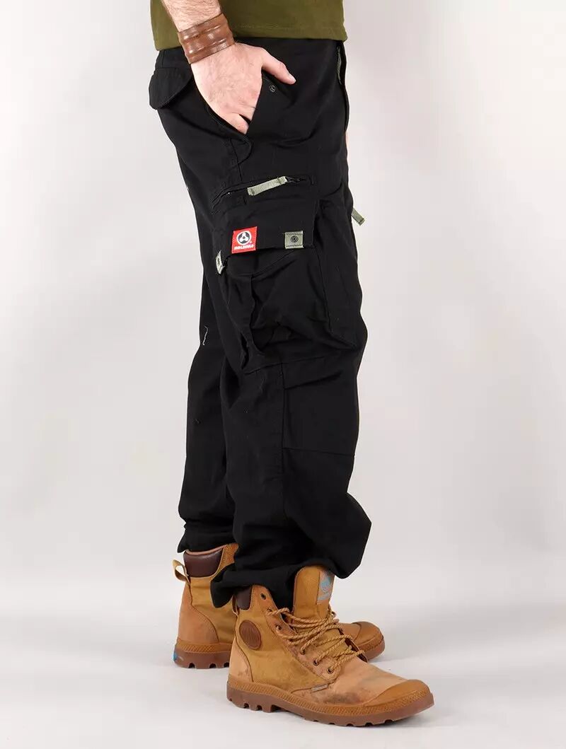 Pantalon cargo Molecule 45019, Noir