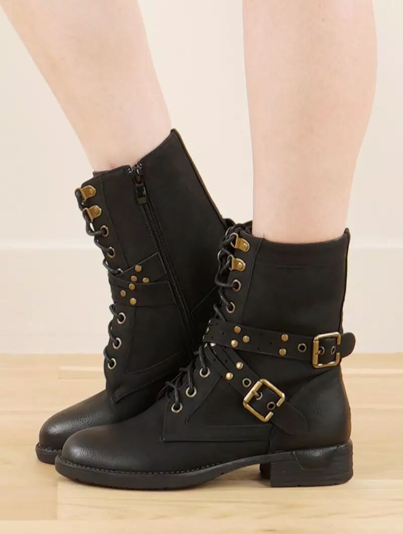 Bottines "Menaka remix", Noir
